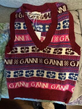 NWT GANNI sweater vest